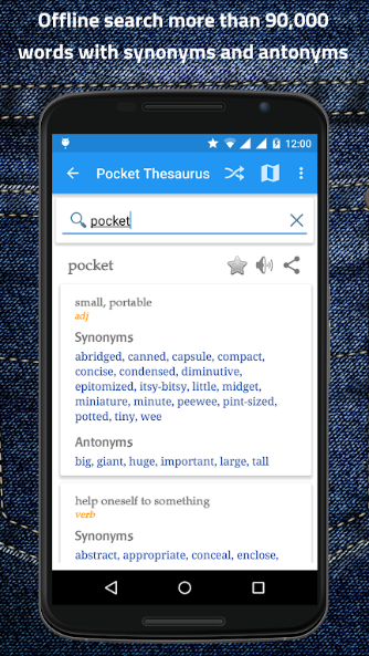 Pocket Thesaurus app