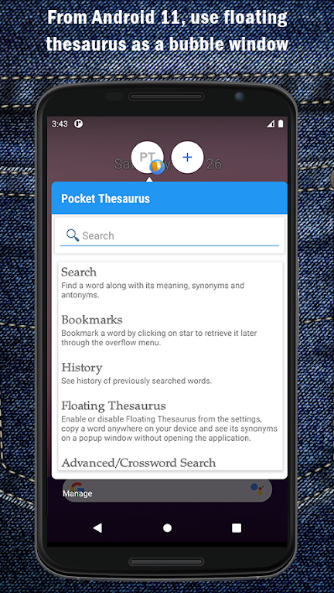 Pocket Thesaurus app