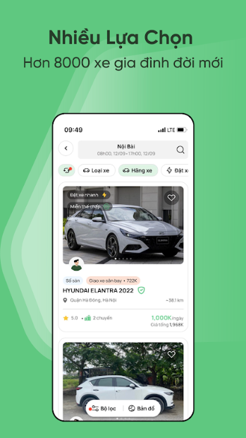 MIOTO - Car rental app