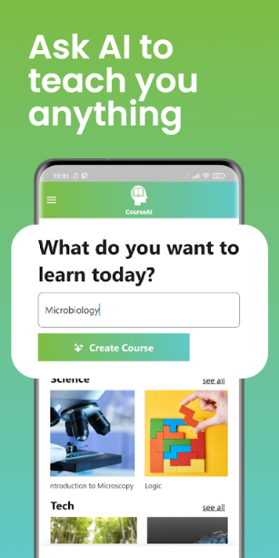 CourseAI: Learn Anything appscreenshot0