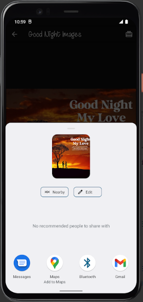 Good Night Love Messages appscreenshot1