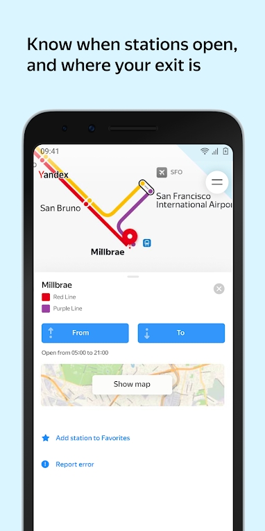 Yandex Metro app, Yandex Metro app