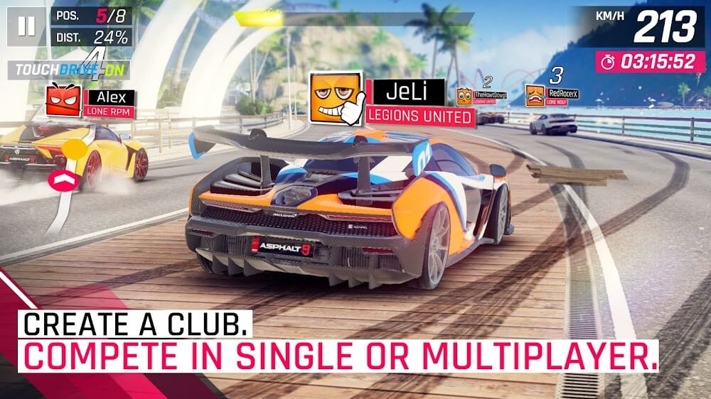 asphalt 9 mod apk unlimited money 2024screenshot1