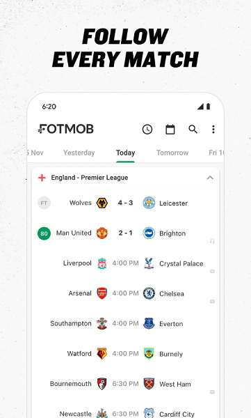 Soccer Scores - FotMobscreenshot0