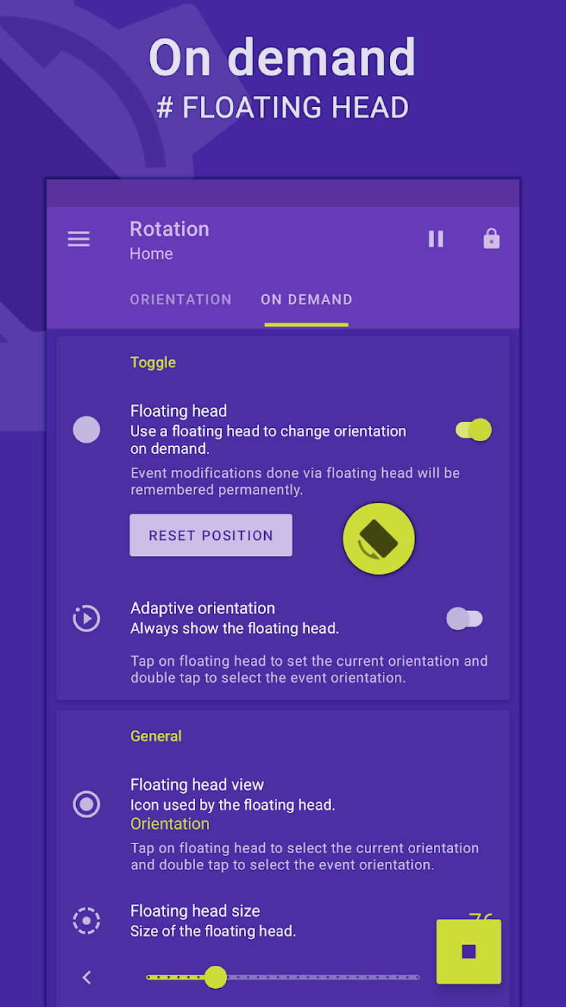 Rotation Orientation Manager apkscreenshot3