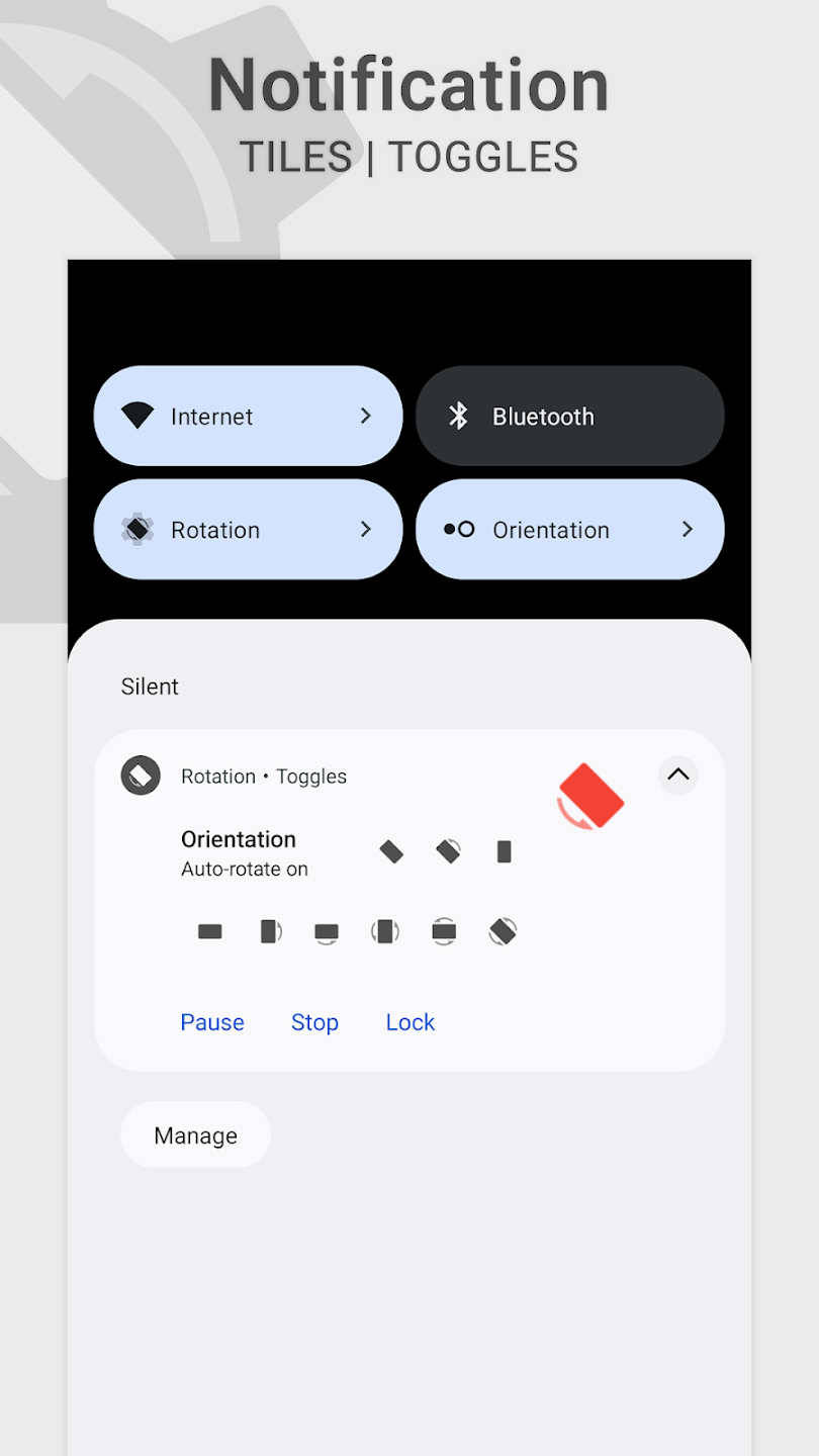 Rotation Orientation Manager apkscreenshot0