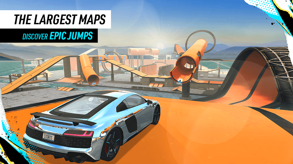 car stunt races mod apk (unlimited money and gems)screenshot1