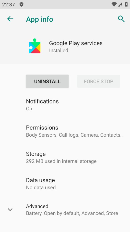 Google Play Servicesscreenshot1