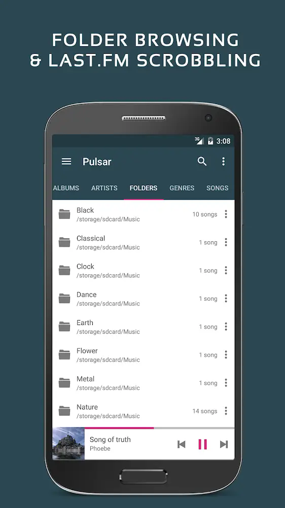 Pulsar Music Player mod apkscreenshot0