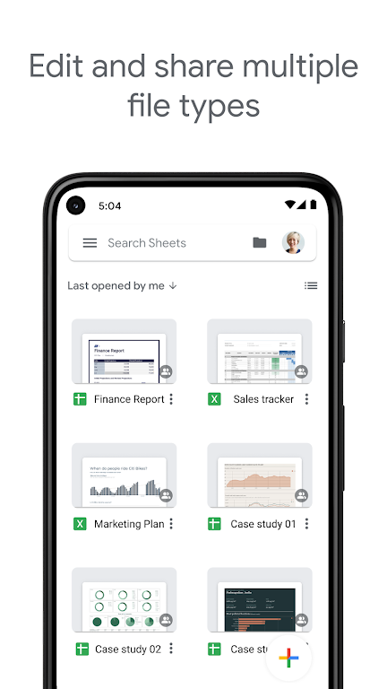 Google Sheets Apk1.24.312.01.90 official version