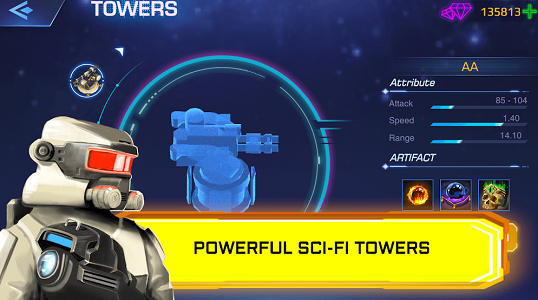 Planet TD Tower Defense Game MOD APKscreenshot3