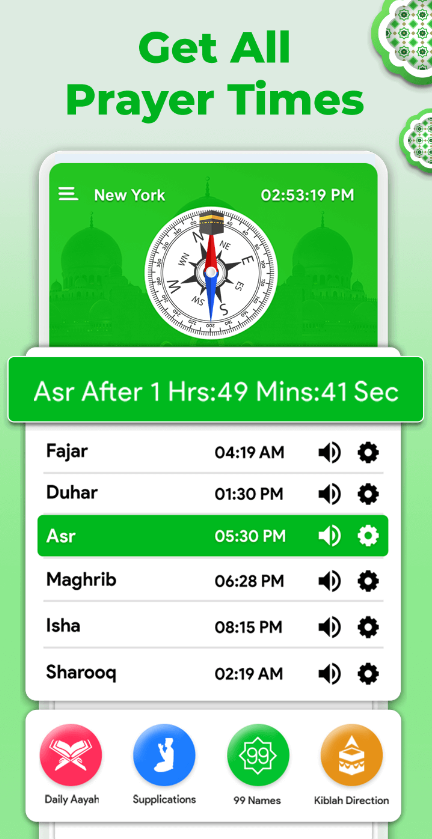 Prayer Times: Qibla Finderscreenshot4