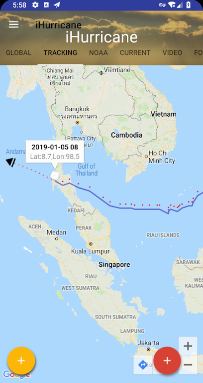 Hurricane & Typhoon Track apkscreenshot3