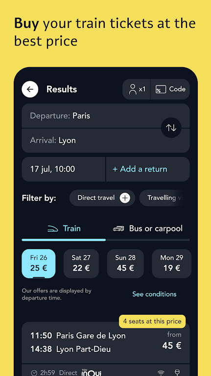 SNCF Connect: Trains & routesscreenshot2